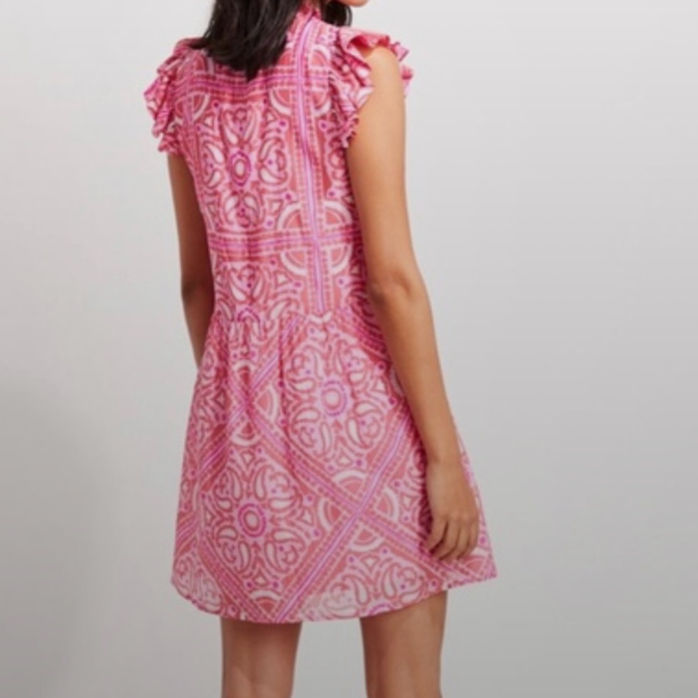 Vineyard Vines Pink Geometric Dress - Picture 3 of 9